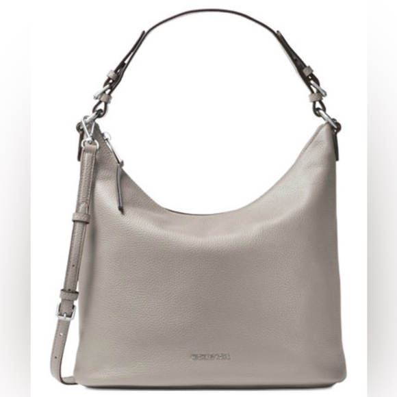 NWT MICHAEL KORS Lupita Large Hobo Grey Bag